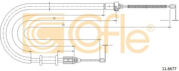 Cable Pull, parking brake 11.6677 - image 2