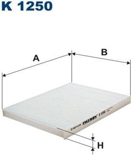 Filter, cabin air K1250