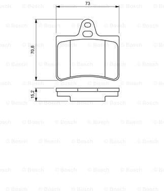 Brake Pad Set, disc brake 0986424580 - image 7