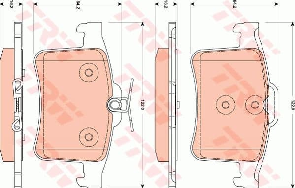 Brake Pad Set, disc brake GDB1877