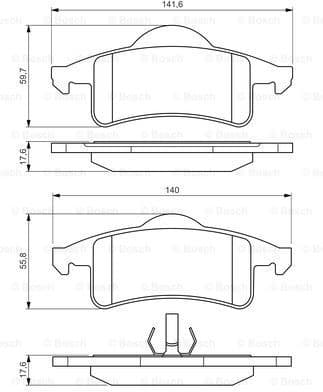 Brake Pad Set, disc brake 0986424665 - image 7