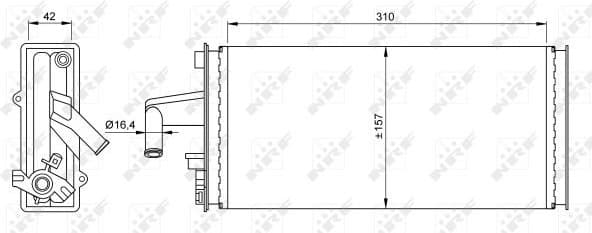 Heat Exchanger, interior heating 54259