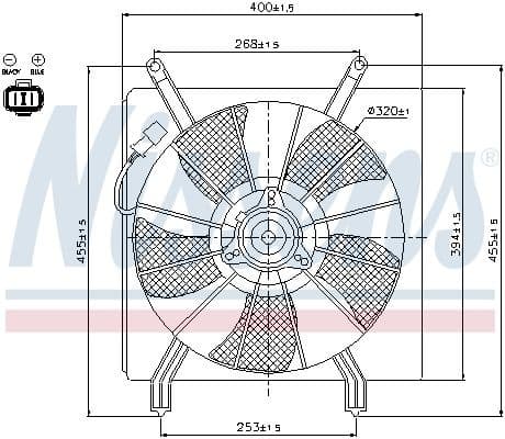 Fan, engine cooling 85048