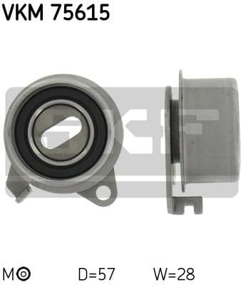 Tensioner Pulley, timing belt VKM 75615