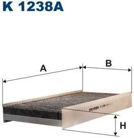 Filter, cabin air K1238A