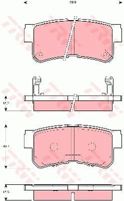 Brake Pad Set, disc brake GDB3258