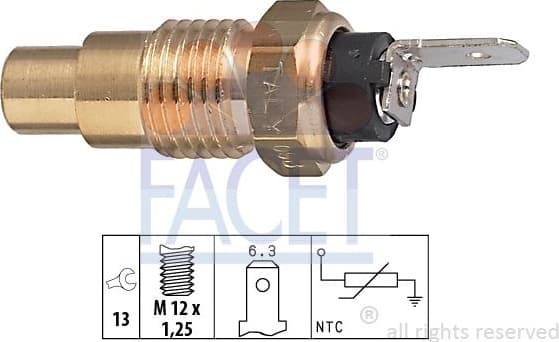 Sensor, coolant temperature Made in Italy - OE Equivalent 7.3223 - image 2