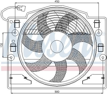 Fan, engine cooling 85420