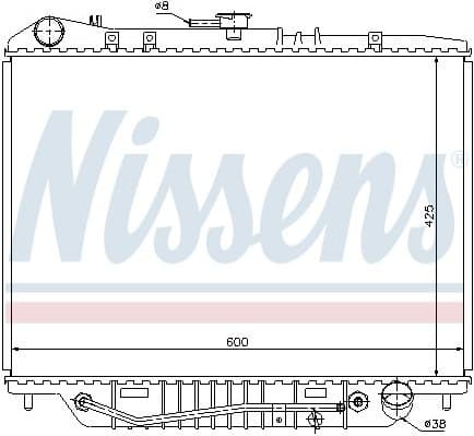 Radiator, engine cooling 63117