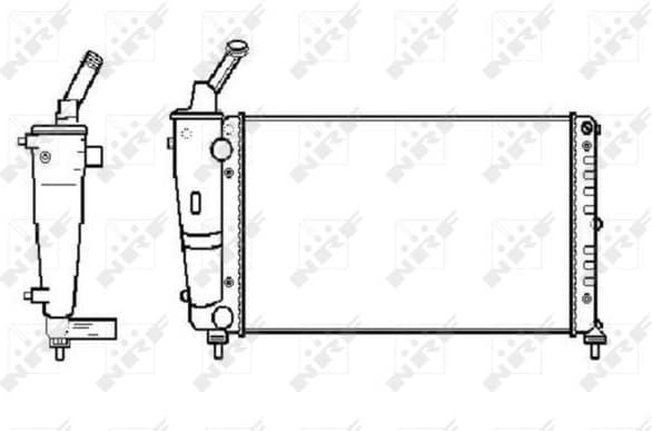 Radiator, engine cooling 53619