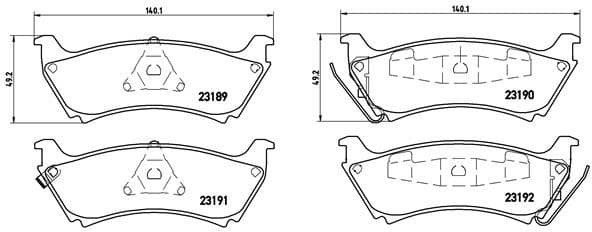 Brake Pad Set, disc brake PRIME LINE P50040