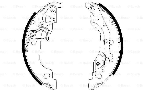 Brake Shoe Set 0986487597