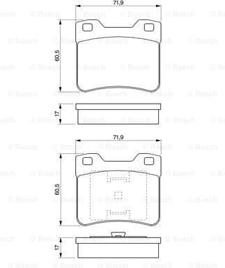 Brake Pad Set, disc brake 0986424411 - image 7