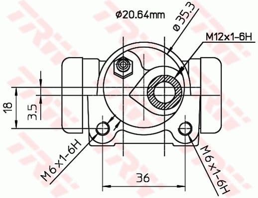 Wheel Brake Cylinder BWF167 - image 2