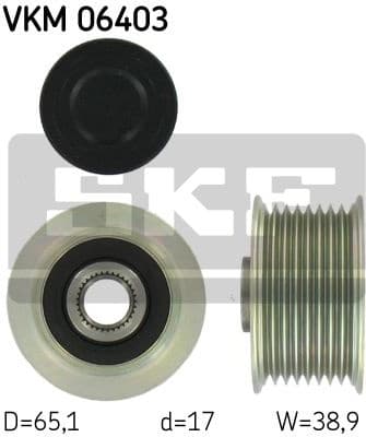 Freewheel clutch alternator SKF VKM06403