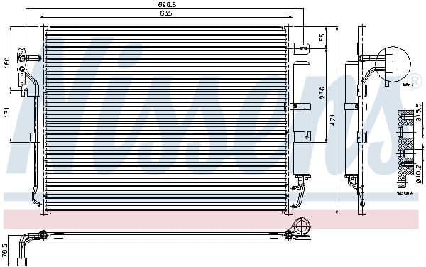 Condenser, air conditioning ** FIRST FIT ** 94962