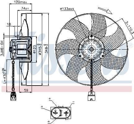 Fan, engine cooling 85726