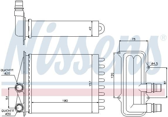 Heat Exchanger, interior heating 73468 - image 2