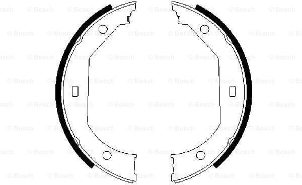 Brake Shoe Set, parking brake 0986487607 - image 5