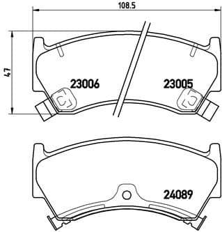Brake Pad Set, disc brake PRIME LINE P56026