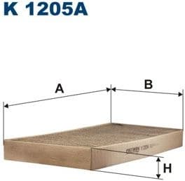 Filter, cabin air K1205A