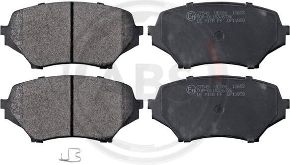 Brake Pad Set, disc brake 37549