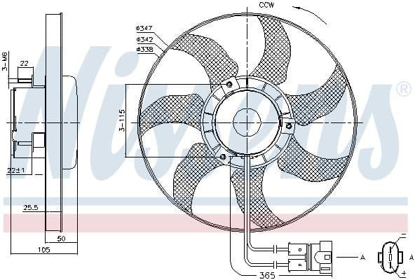 Fan, engine cooling 85749