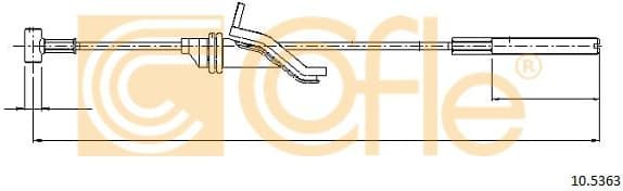 Cable Pull, parking brake 10.5363