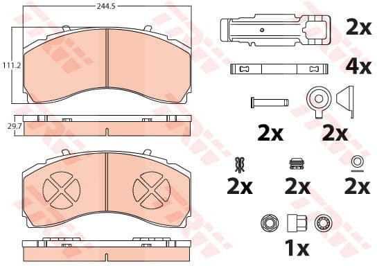 Brake Pad Set, disc brake GDB5111