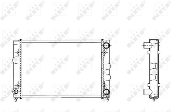 Radiator, engine cooling 509505