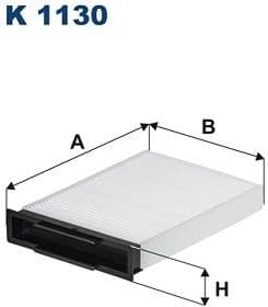 Filter, cabin air K1130