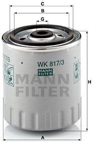 Fuel Filter WK817/3X