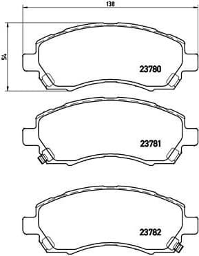 Brake Pad Set, disc brake PRIME LINE P78009