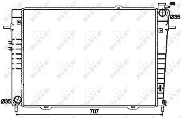 Radiator, engine cooling 53497 - image 2