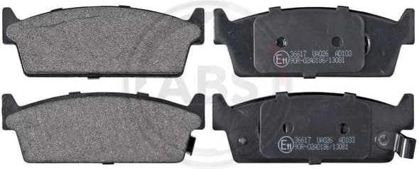 Brake Pad Set, disc brake 36617