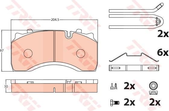 Brake Pad Set, disc brake GDB5084
