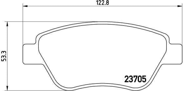 Brake Pad Set, disc brake PRIME LINE P23099