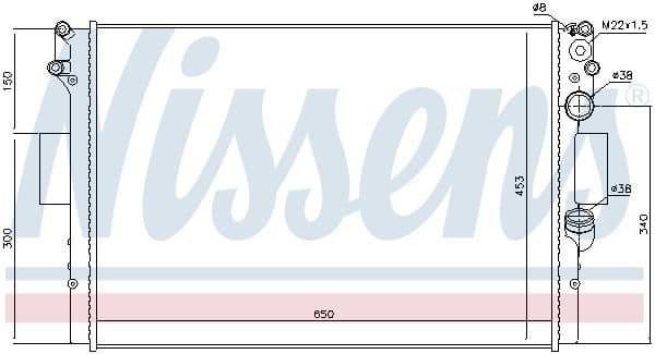 Radiator, engine cooling 61985