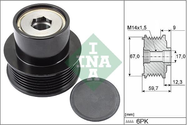 Alternator Freewheel Clutch 535028810