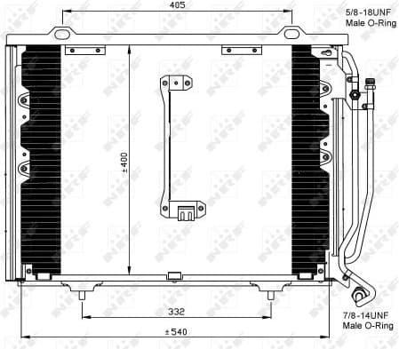 Condenser, air conditioning EASY FIT 35215