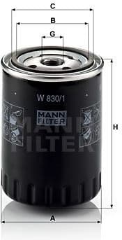 Oil Filter W830/1