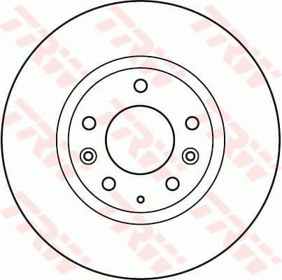 Brake Disc TRW SINGLE DF4958S - image 2