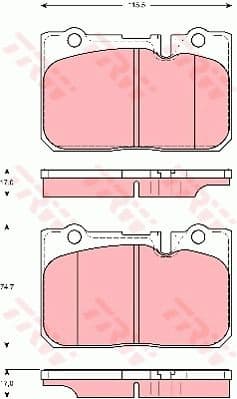 Brake Pad Set, disc brake GDB3226