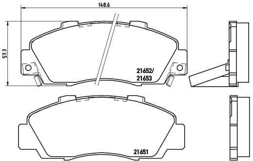 Brake Pad Set, disc brake PRIME LINE P28026