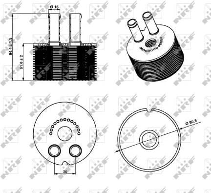 Oil Cooler, engine oil EASY FIT 31336 - image 2