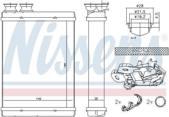 Heat Exchanger, interior heating 71167