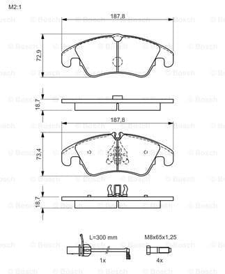 Brake Pad Set, disc brake 0986494456 - image 8