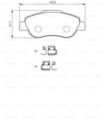 Brake Pad Set, disc brake 0986424786 - image 7
