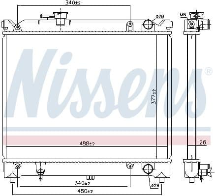 Radiator, engine cooling ** FIRST FIT ** 64079