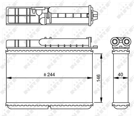 Heat Exchanger, interior heating 54307